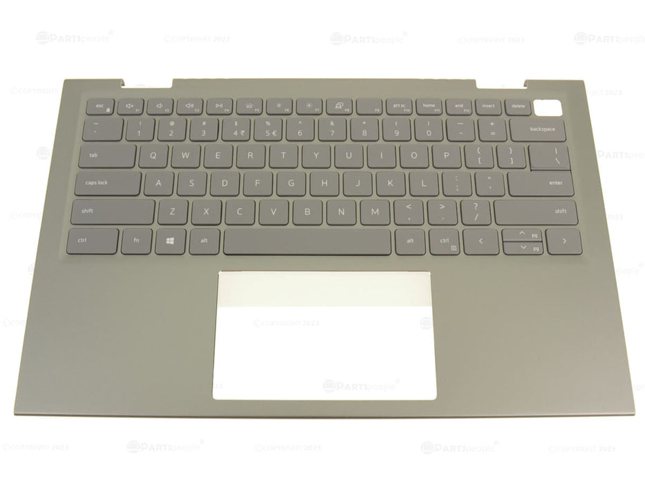 New US INTL - Dell OEM Inspiron 14 5410 2-in-1 Backlit Keyboard Palmrest Assembly - RH3HH