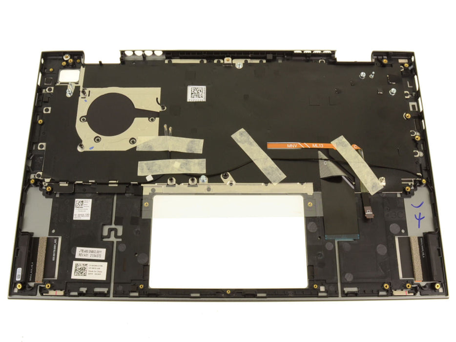 New US INTL - Dell OEM Inspiron 14 5410 2-in-1 Backlit Keyboard Palmrest Assembly - RH3HH