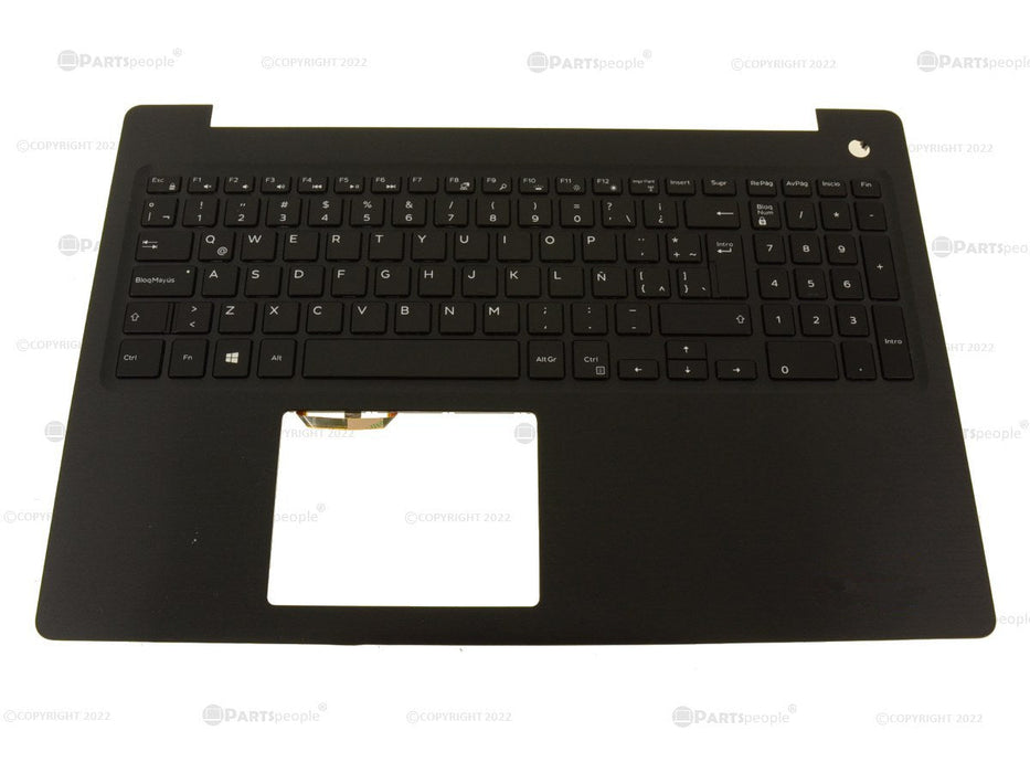 New SPANISH - Dell OEM Inspiron 15 (5570 / 5575) Palmrest Backlit Keyboard Assembly - No TP