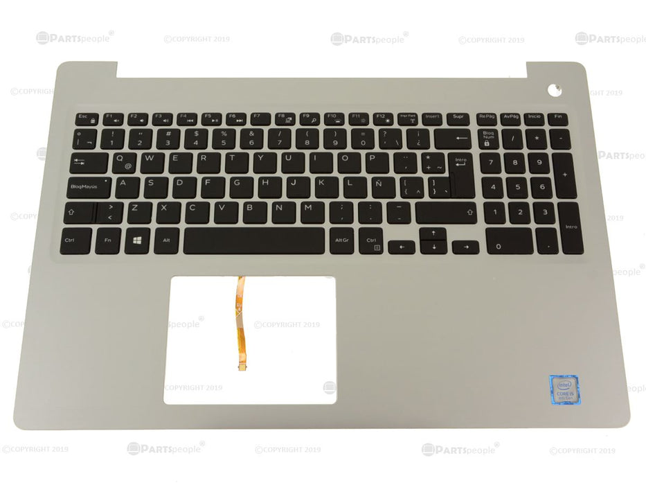 New Spanish - Dell OEM Inspiron 15 (5570 / 5575) Palmrest Keyboard Assembly - Spanish KB - 4R2N2