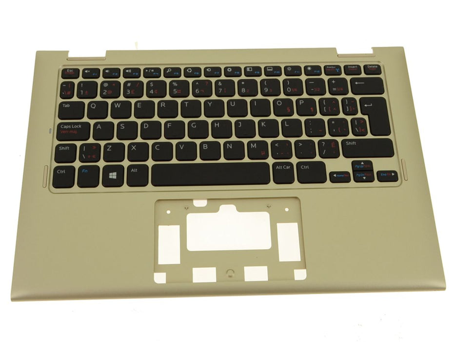 New French - Dell OEM Inspiron 11 (3147 / 3148) Palmrest Keyboard Assembly - No TP - T38D0