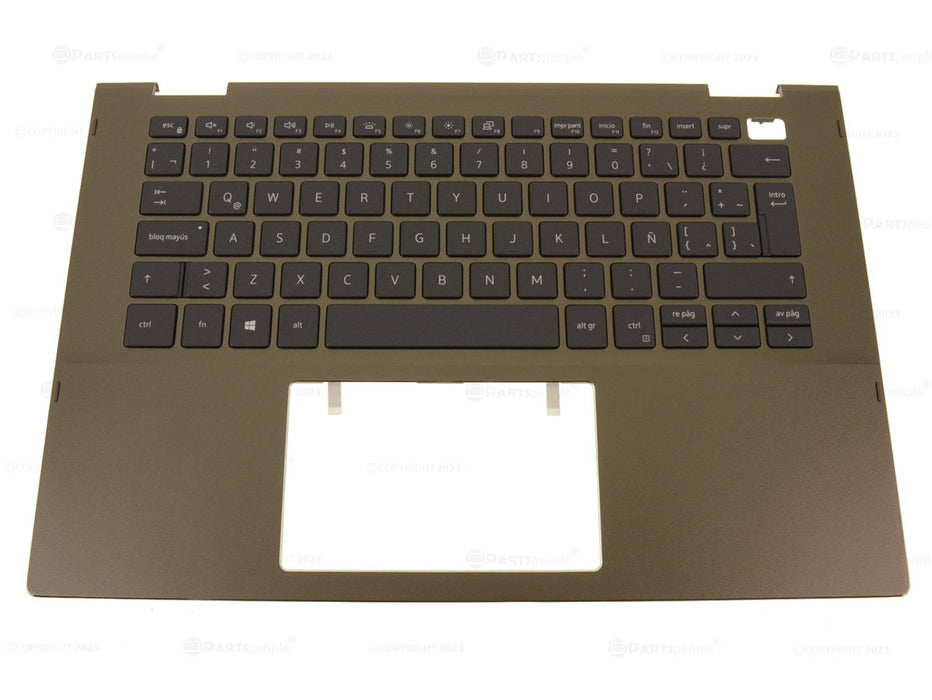 New SPANISH - Dell OEM Inspiron 7405 2-in-1 Backlit Keyboard Palmrest Assembly - V8KYN