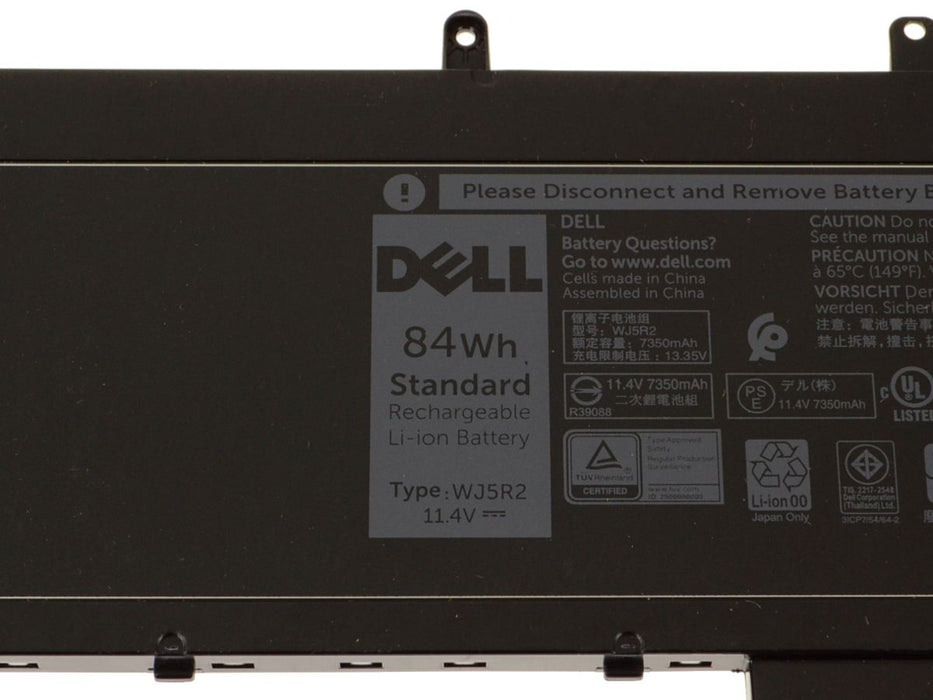 New Dell OEM Latitude E5570 / Precision 3510 6-cell 84Wh Original Laptop Battery - WJ5R2