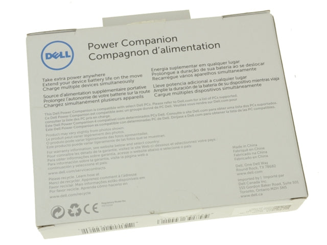 New Dell OEM Power Companion 12000mAh Portable Device Charger - X1F87