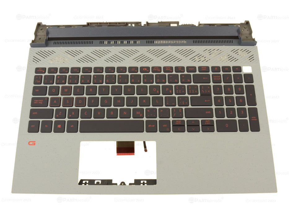 New French-English - Dell OEM G Series G15 5510 5511 5515 Palmrest / Backlit Keyboard Assembly - Y2KN0