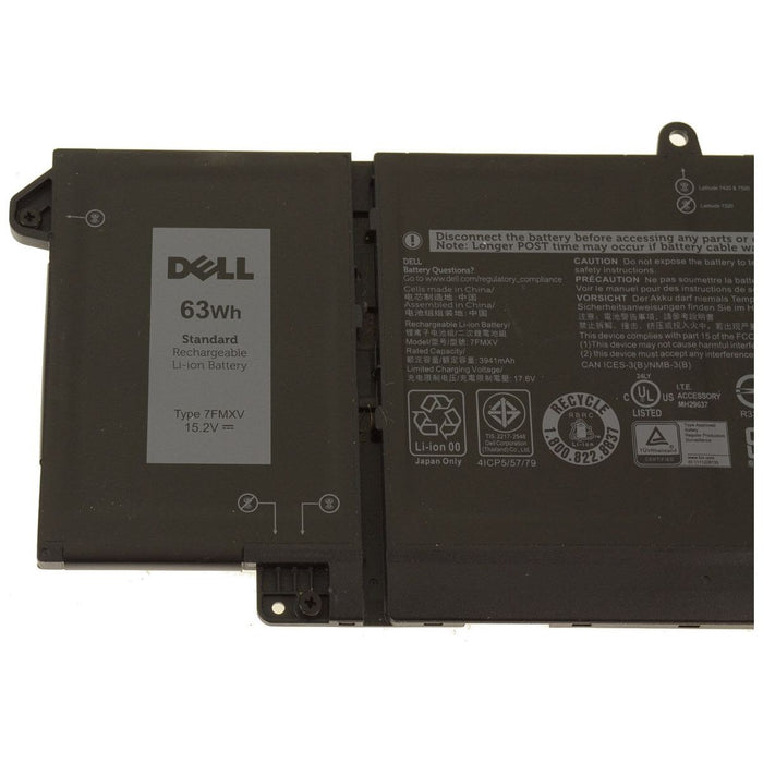 New Genuine Dell Latitude 5320 7320 7420 7520 Battery 63WH