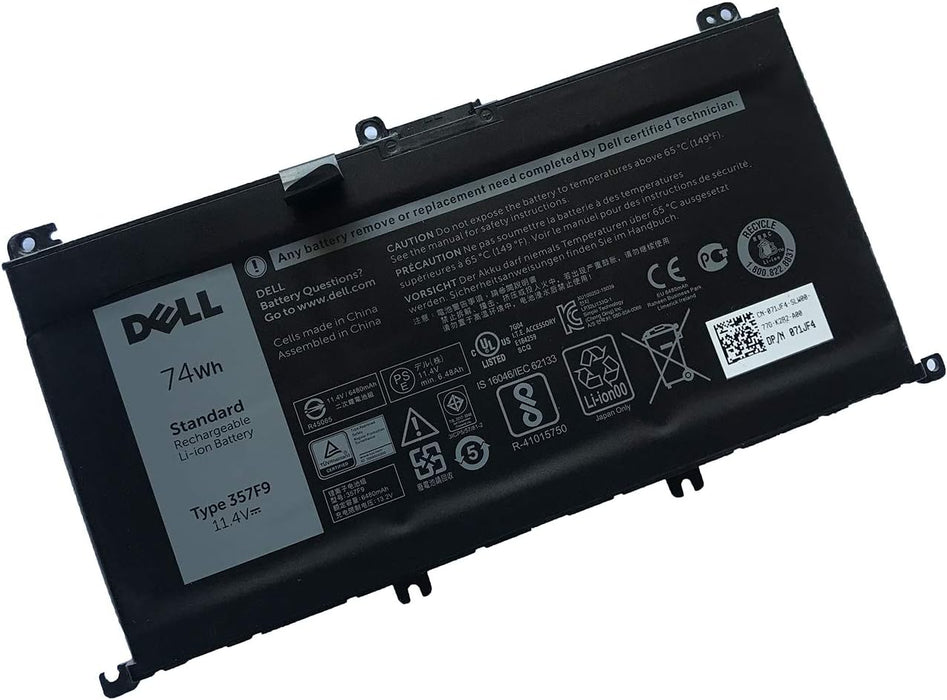 New Genuine Dell Inspiron INS15PD-1748B INS15PD-1748R INS15PD-1848B Battery 74Wh