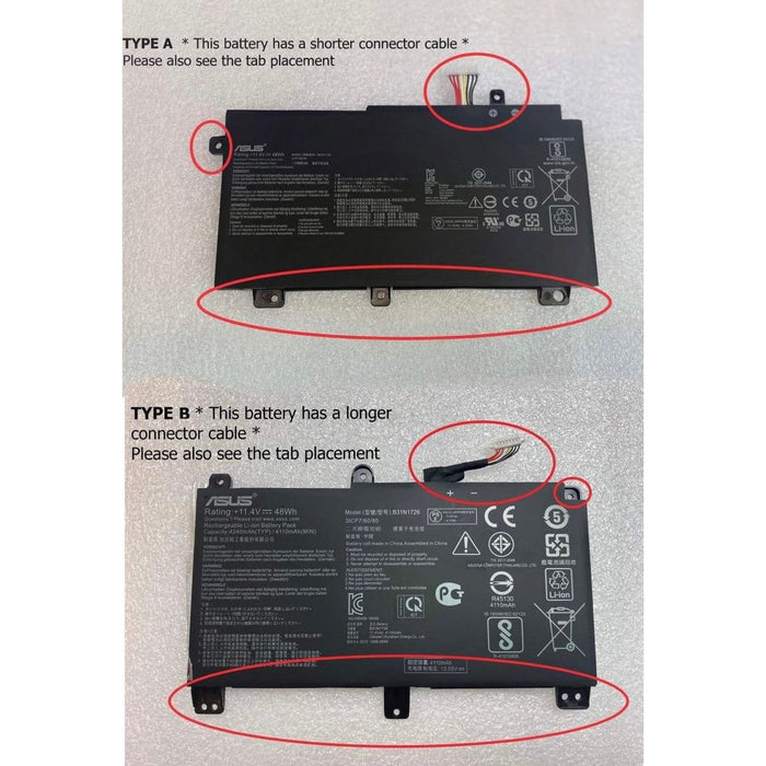 New Genuine Asus ROG Strix GL542LI GL731GT Battery 48WH