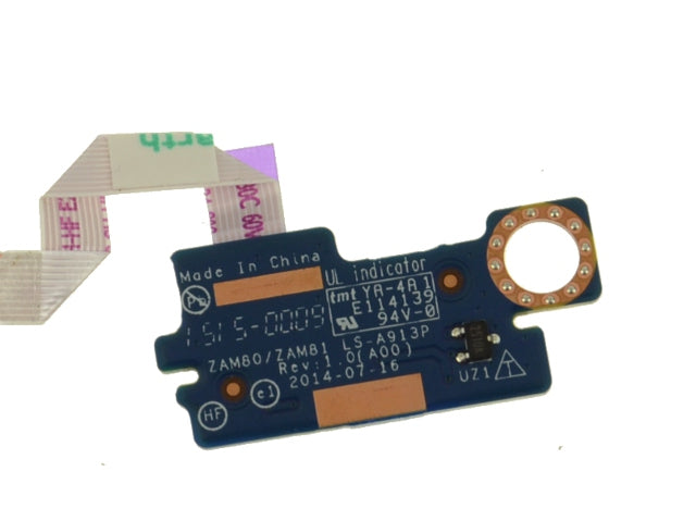 Dell OEM Latitude E5550 Power / HDD / Battery Status Indicator LED Circuit Board