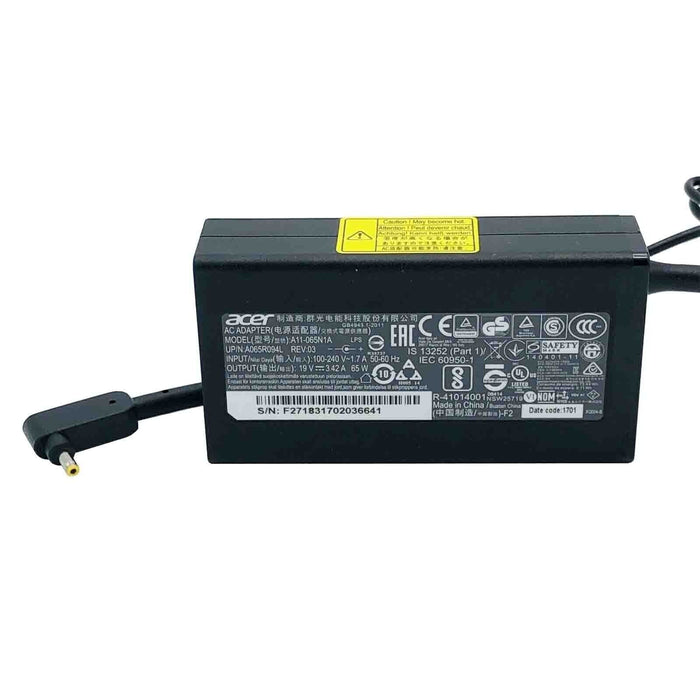 New Genuine Acer Chromebook 15 CB5-571 CB5-571-362Q CB5-571-C09S CB5-571-C1DZ CB5-571-C5XU AC Adapter Charger 65W