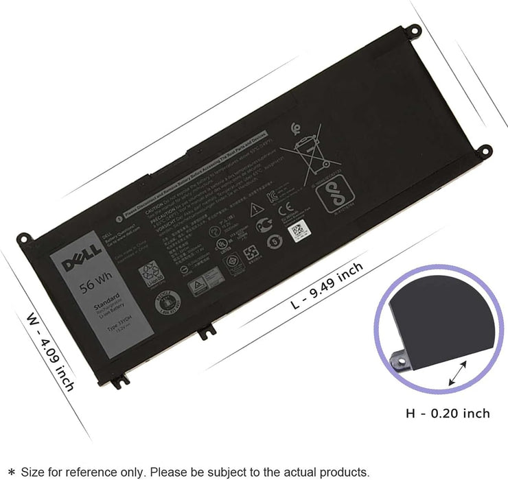 New Genuine Dell G3 17 3779 Battery 56Wh