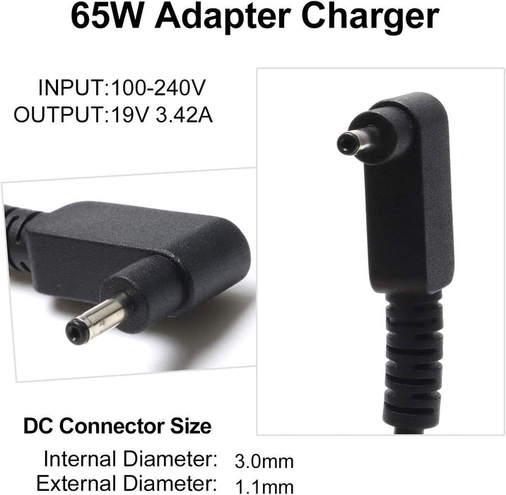 New Compatible Acer AC Adapter Charger R3600 R3610 R3700 Z1650 65W