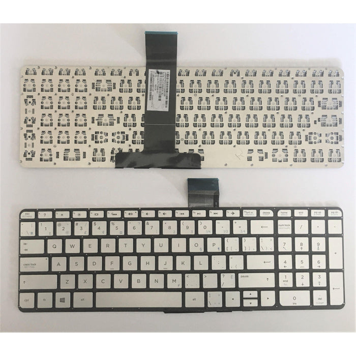 New HP Envy X360 15-U Silver Bilingual Canadian CA backlit Keyboard 776266-001 V140646DS1