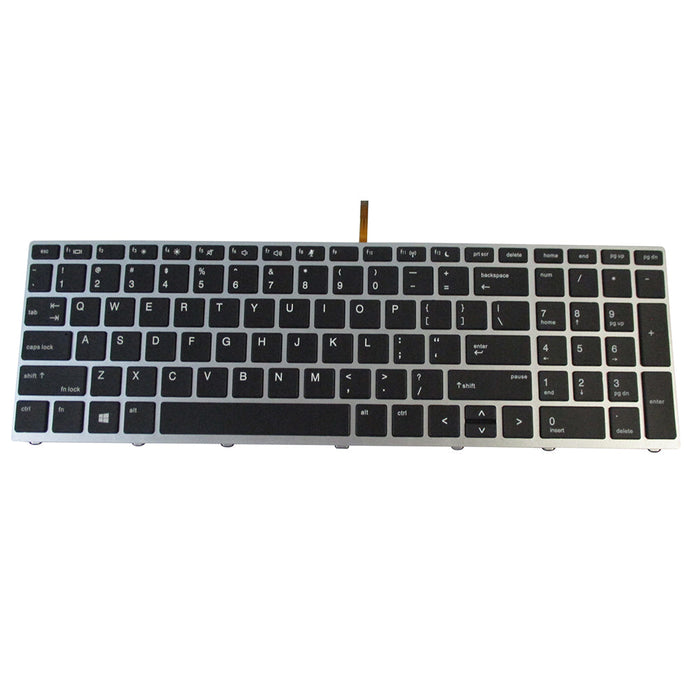 New HP ProBook 450 G5 455 G5 470 G5 Backlit Keyboard w/ Silver Frame