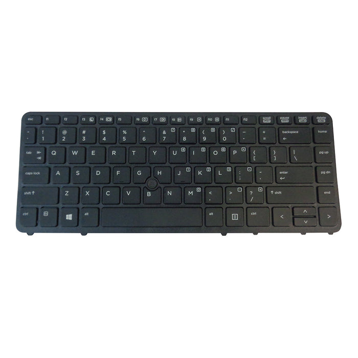 New Non-Backlit Black Keyboard w/ Pointer for HP EliteBook 840 G1 850 G1 Laptops