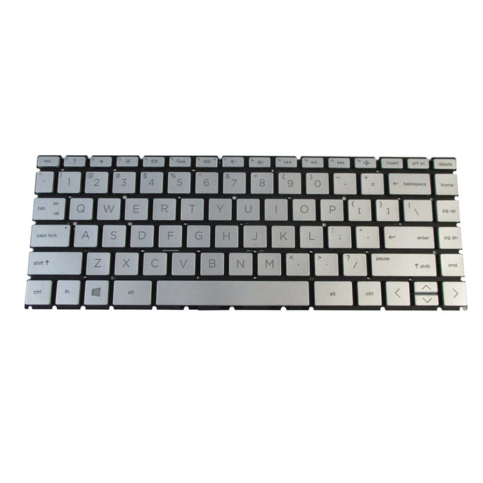 New Silver Backlit Keyboard for HP Pavilion 14-CD 14T-CD 14M-CD 14-CE Laptops