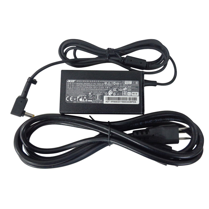 New Genuine Acer Replacement Lcd Monitor Ac Adapter Power Cord 65 Watt