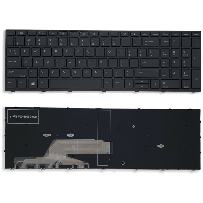 New HP ProBook 450 G5 455 G5 470 G5 US English Keyboard With Frame L01028-001