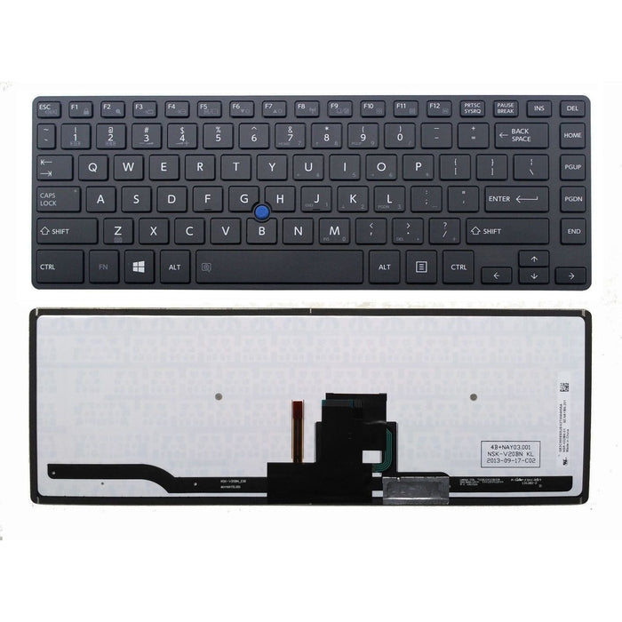 Toshiba Portege R30-A Backlit Keyboard US English Black G83C000E93US P000589740 NSK-V20BN 9Z.NAYBN.201