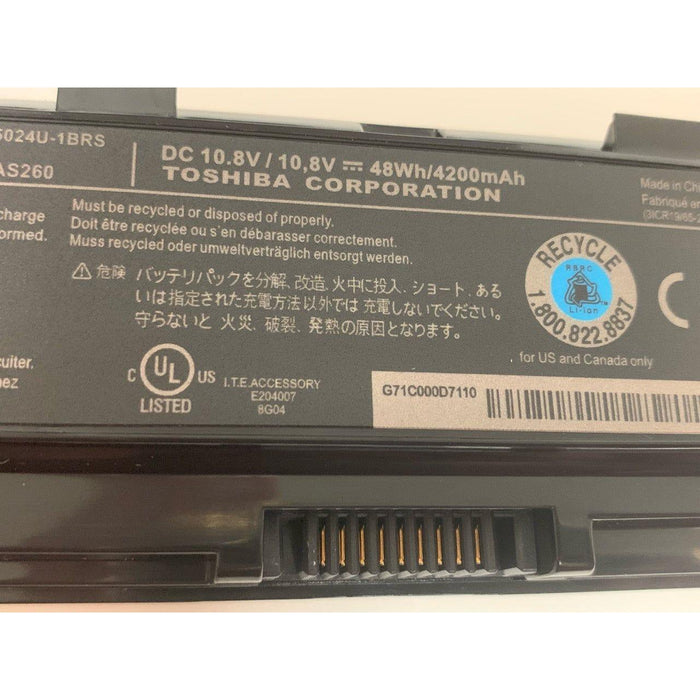 New Genuine Toshiba PABAS259 PABAS260 PABAS261 PABAS26 Battery 48Wh