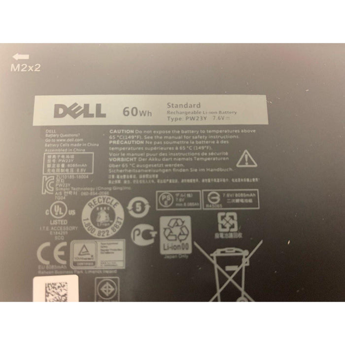 New Genuine Dell D1605G 0RNP72 0TP1GT RNP72 TP1GT PW23Y Battery 60Wh