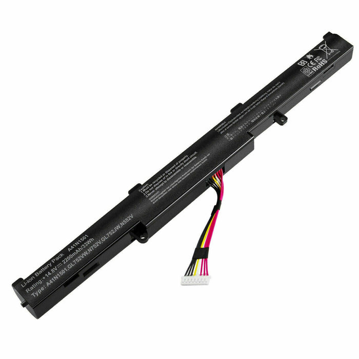 New Compatible Asus 0B110-00360000 A41N1501 Battery 33WH