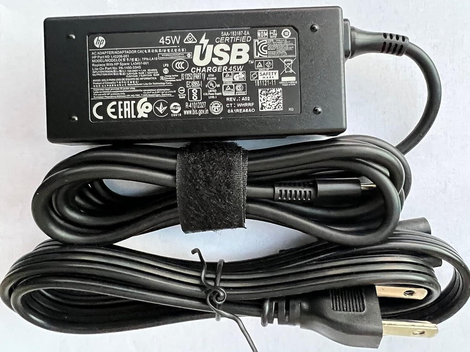 New Genuine HP Laptop Charger AC Power Adapter L42206-002 L43407-001 USB-C 45W