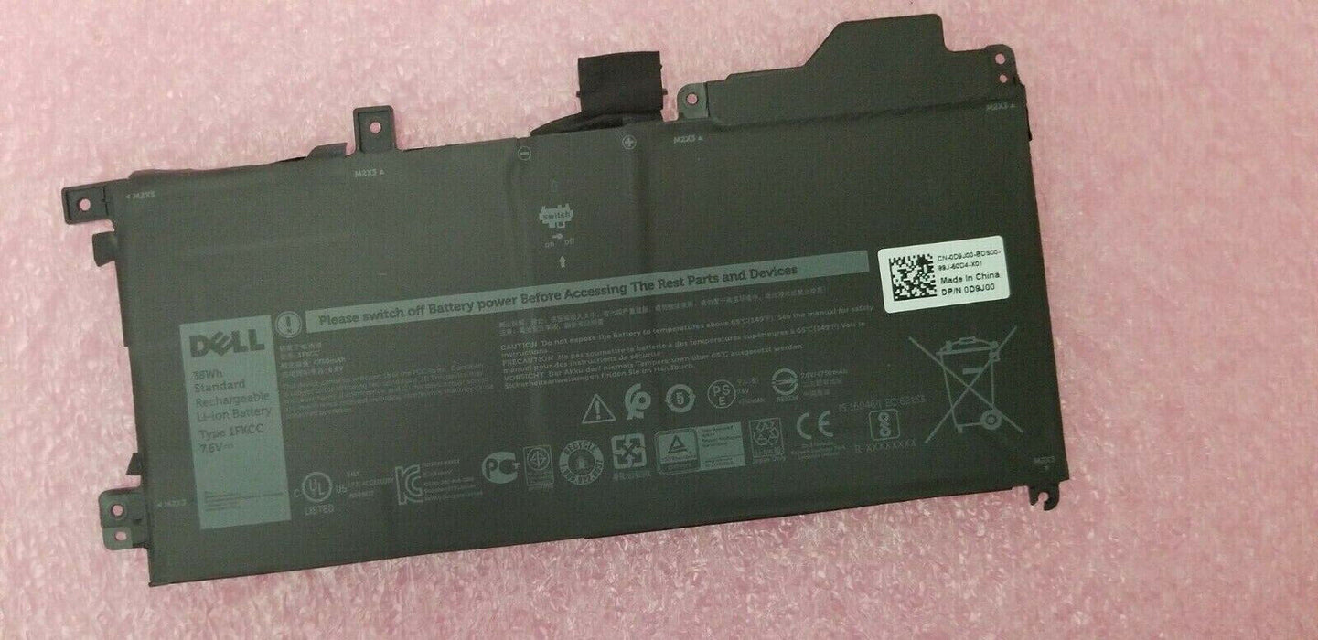 New Genuine Dell Latitude 7200 7210 2-in-1 1FKCC Laptop Battery 38WH