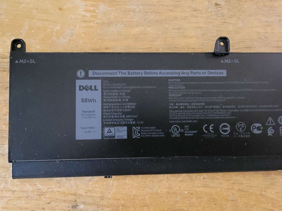 New Genuine Dell Precision 7550 7750 7560 7760 Battery 68WH