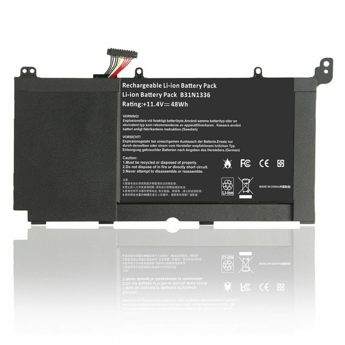 New Compatible Asus Vivobook A551L S551 S551L S551LN V551 V551L R553LN Battery 48WH