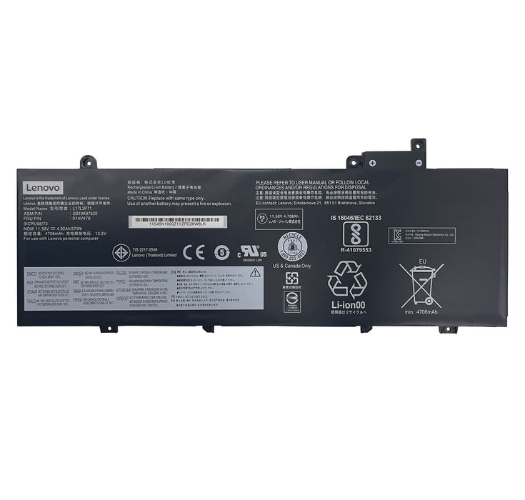 Compatible Replacement Lenovo ThinkPad T480s Battery 01AV478 01AV480