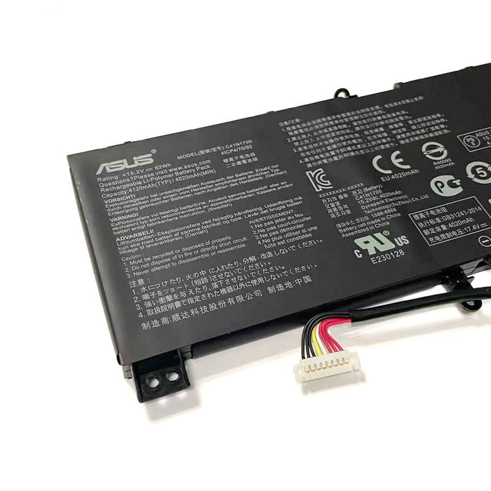 New Genuine Asus ROG Strix 0B200-02730000 C41N1709 Battery 62WH