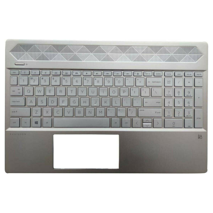 New HP Pavilion 15-CW 15Z-CW Silver Palmrest US Backlit Keyboard L24752-001