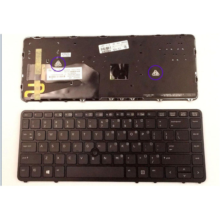 New HP Elitebook G2 740 745 750 755 840 850 Keyboard US Backlit Black