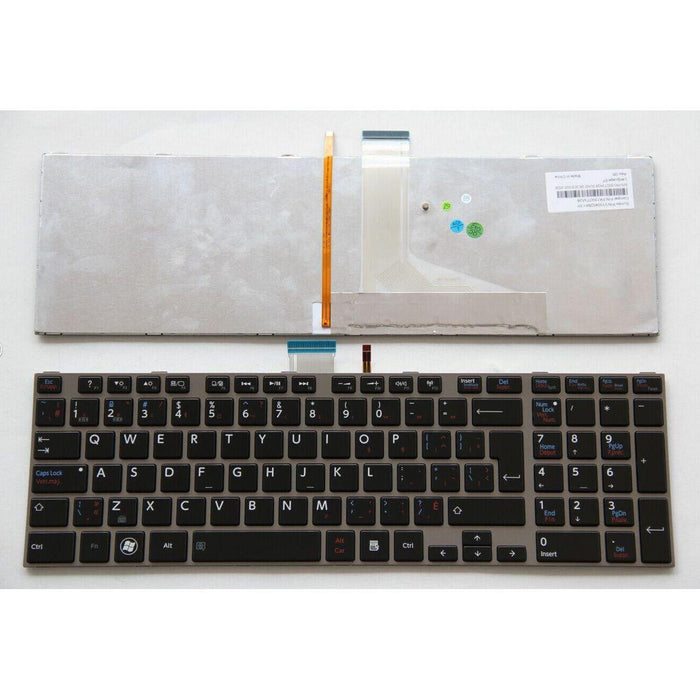 New Toshiba Satellite L870 L870D L875 L875D Canadian Keyboard Silver frame Backlit V130426BK3