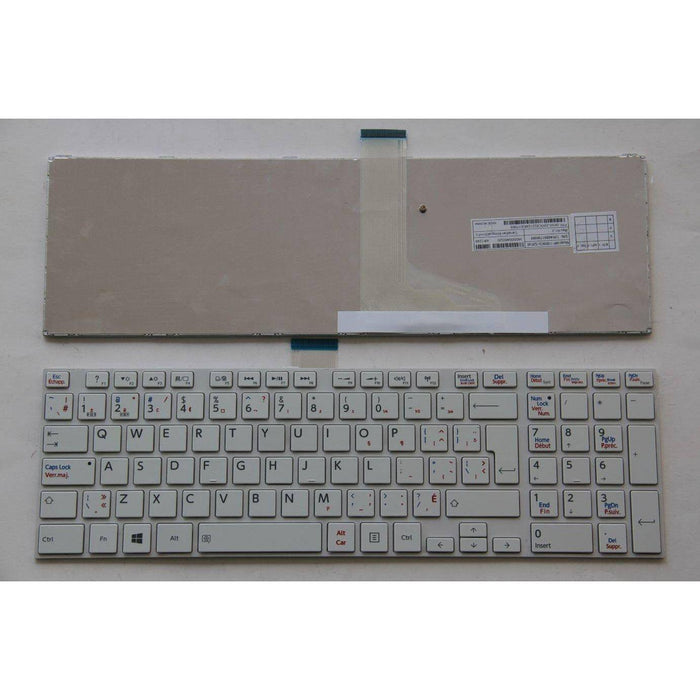 Toshiba Satellite C850 C850D C855 C855D White Canadian Keyboard H000046020 MP-11B56CU-5281W